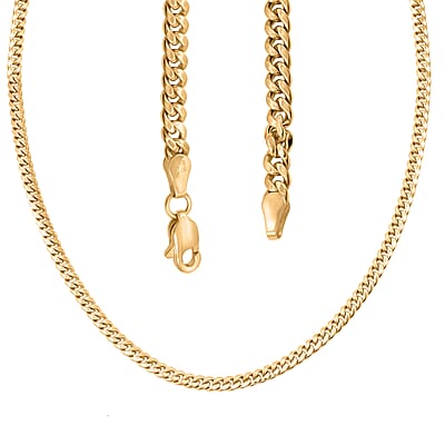 4.5mm Cuban Chain Necklace in 10K Yellow Gold (20 Inches) 7.9 Grams