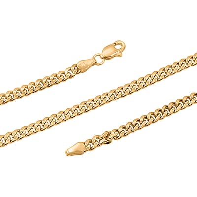 4.5mm Cuban Chain Necklace in 10K Yellow Gold (20 Inches) 7.9 Grams