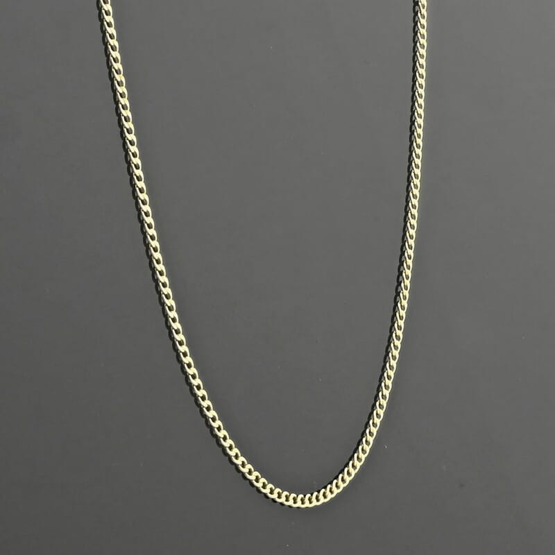 4.30mm Cuban Chain Necklace in 14K Yellow Gold (22 Inches) 6.3 Grams