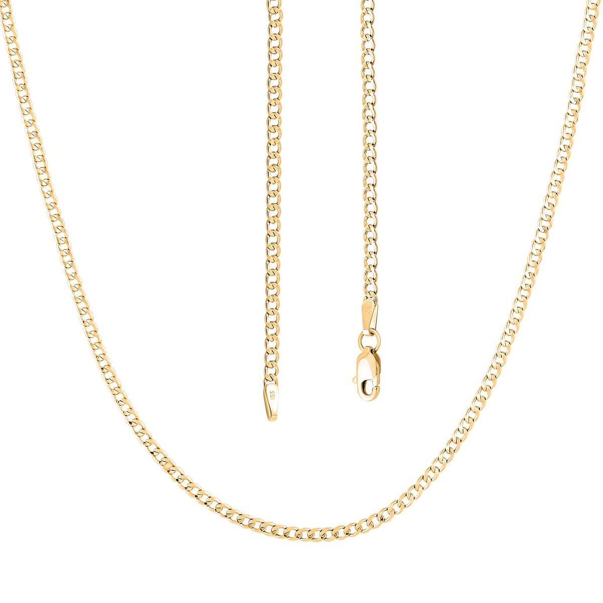 14K Yellow Gold 4.30mm Cuban Chain Necklace (24 Inches) (8.15 g) image number 3