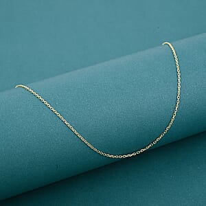 1.30mm Cable Diamond-cut Chain Necklace in 14K Yellow Gold (20 Inches) 1.90 Grams