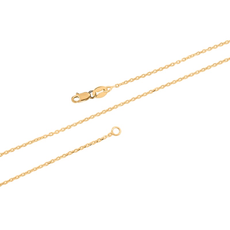 1.30mm Cable Diamond-cut Chain Necklace in 14K Yellow Gold (24 Inches) 2.20 Grams
