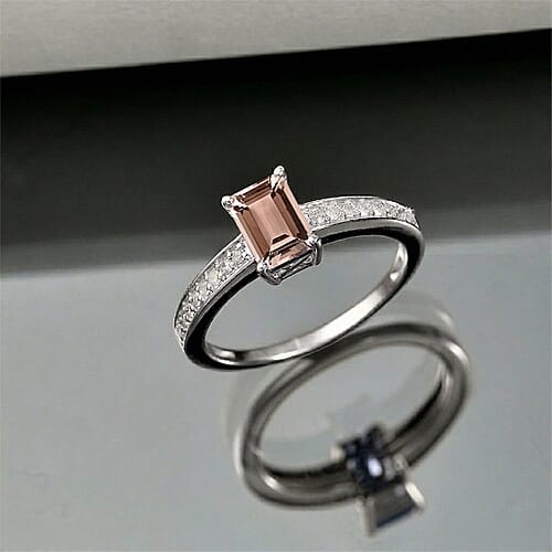 Morganite / Platinum / 10 - Product card gallery slide 2 (10178495250745)