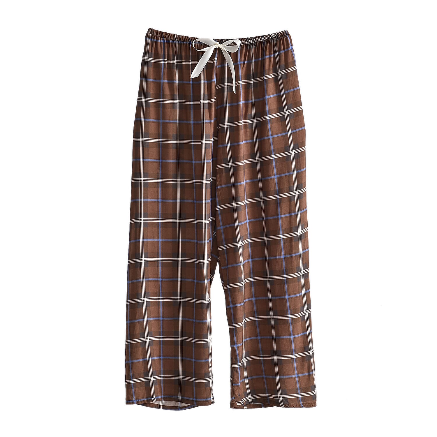 La Marey Dark Brown Tops and Flowy Wide Leg Pants - One Size Fits Most