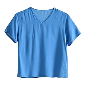 La Marey Teal Tops and Flowy Wide Leg Pants - One Size Fits Most