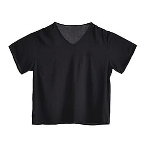 La Marey Black Tops and Flowy Wide Leg Pants - One Size Fits Most