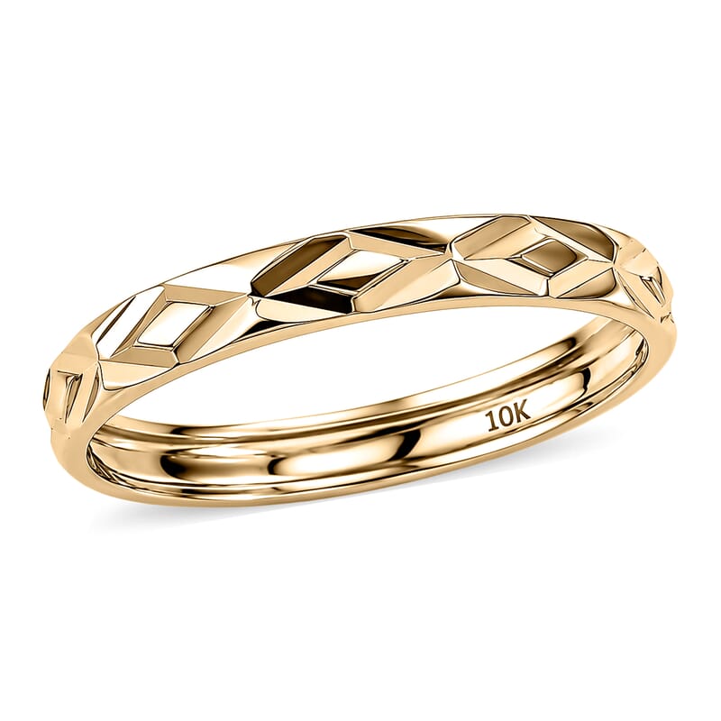 Luxoro Band Ring in 10K Green Gold (Size 6.0) 1.27 Grams