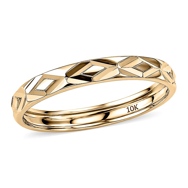 Luxoro Band Ring in 10K Green Gold (Size 6.0) 1.27 Grams