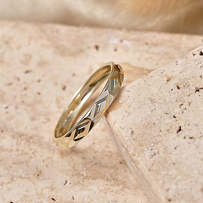 Luxoro Band Ring in 10K Green Gold (Size 6.0) 1.27 Grams