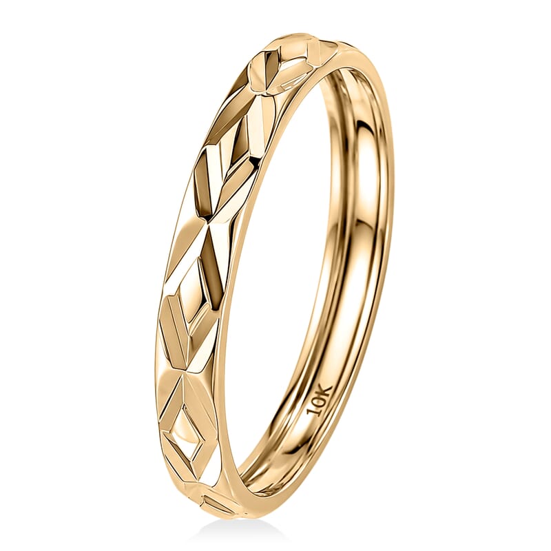 Luxoro Band Ring in 10K Green Gold (Size 6.0) 1.27 Grams