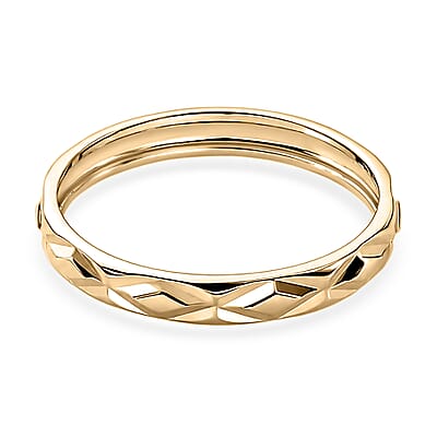 Luxoro Band Ring in 10K Green Gold (Size 6.0) 1.27 Grams