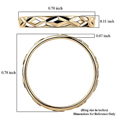 Luxoro Band Ring in 10K Green Gold (Size 6.0) 1.27 Grams