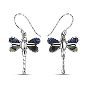 Abalone Shell Earrings in Sterling Silver