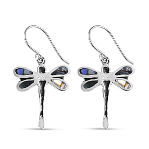 Abalone Shell Earrings in Sterling Silver