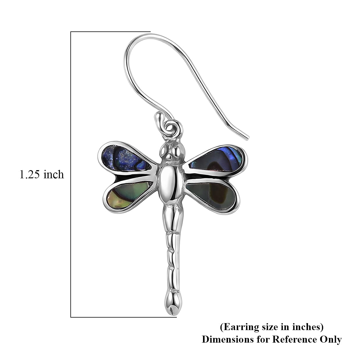 Abalone Shell Earrings in Sterling Silver image number 4