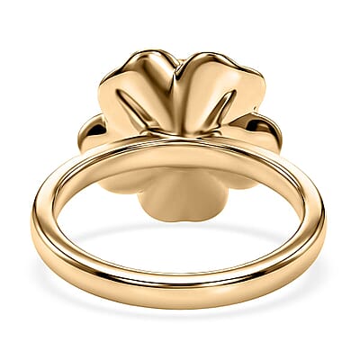 Luxoro 10K Green Gold Floral Ring (Size 5.0) (5.10 g)