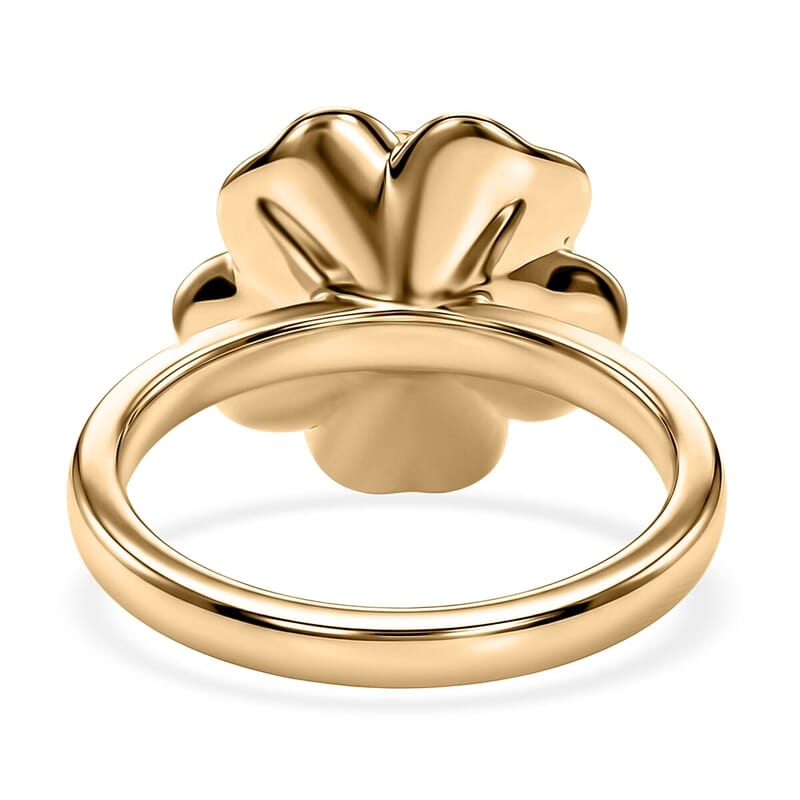 Luxoro 10K Green Gold Floral Ring (Size 5.0) (5.10 g)