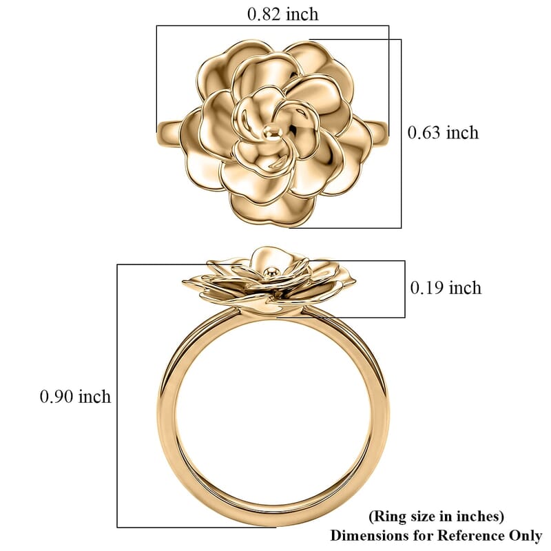 Luxoro 10K Green Gold Floral Ring (Size 5.0) (5.10 g)