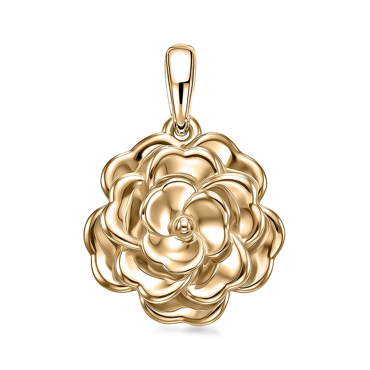 Luxoro Floral Pendant without Chain in 10K Green Gold 3.0 Grams
