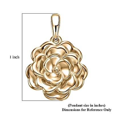 Luxoro Floral Pendant without Chain in 10K Green Gold 3.0 Grams