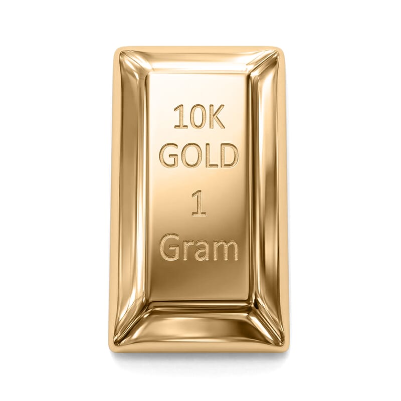 10K Yellow Gold 5D Bar 1 Grams
