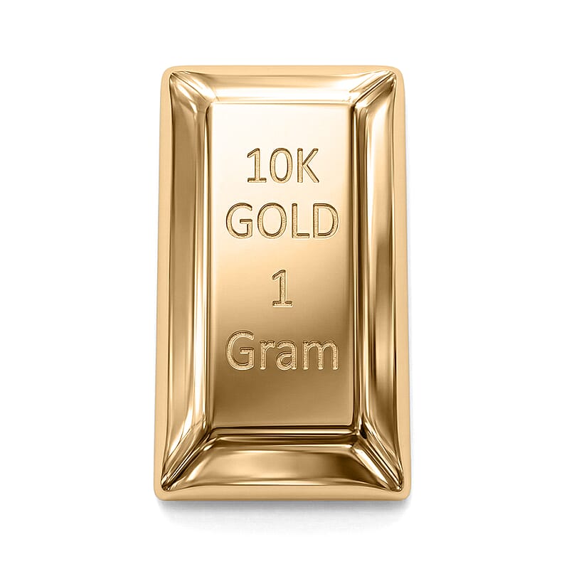 10K Yellow Gold 5D Bar 1 Grams
