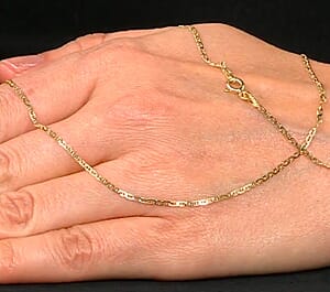 Gucci Chain Necklace in 10K Yellow Gold 1.80 Grams 18 Inches