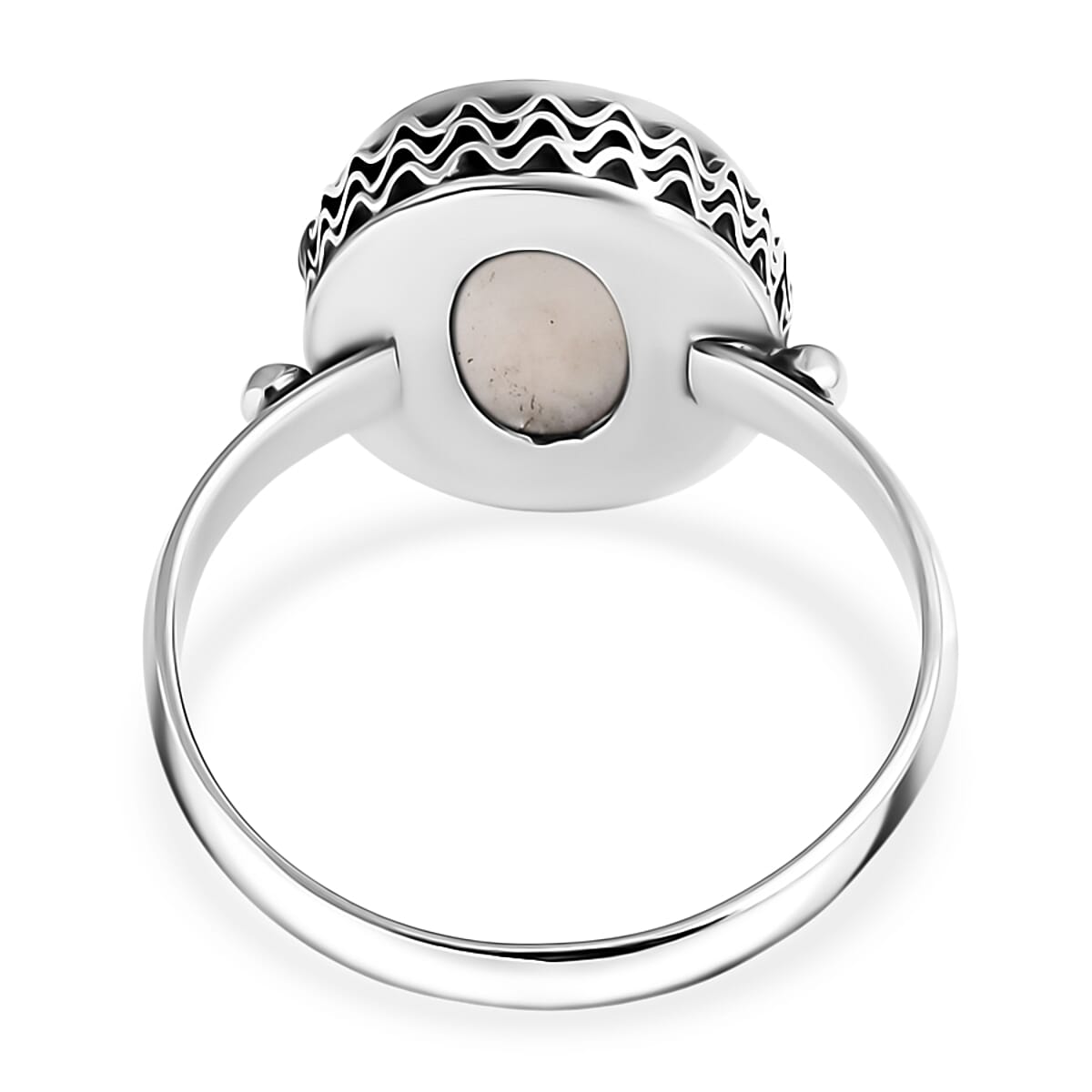 Bali Legacy Mother of Pearl Ring in Sterling Silver (Size 6.0) image number 4