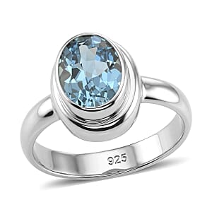 Bali Legacy Blue Topaz 3.10 ctw Ring in Sterling Silver (Size 6.0)