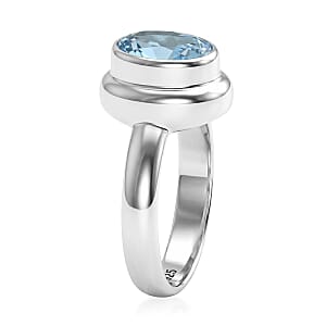 Bali Legacy Blue Topaz 3.10 ctw Ring in Sterling Silver (Size 6.0)