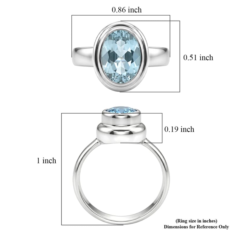 Bali Legacy Blue Topaz 3.10 ctw Ring in Sterling Silver (Size 6.0)
