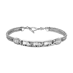 Bali Legacy Elephant Bracelet in Sterling Silver (8.00 In) 13.80 Grams