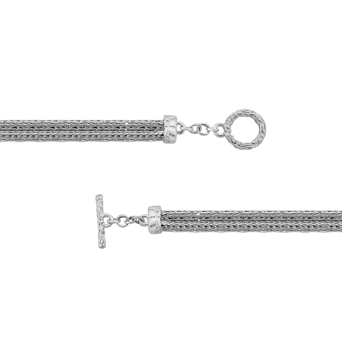 Bali Legacy Elephant Bracelet in Sterling Silver (8.00 In) 13.80 Grams image number 4