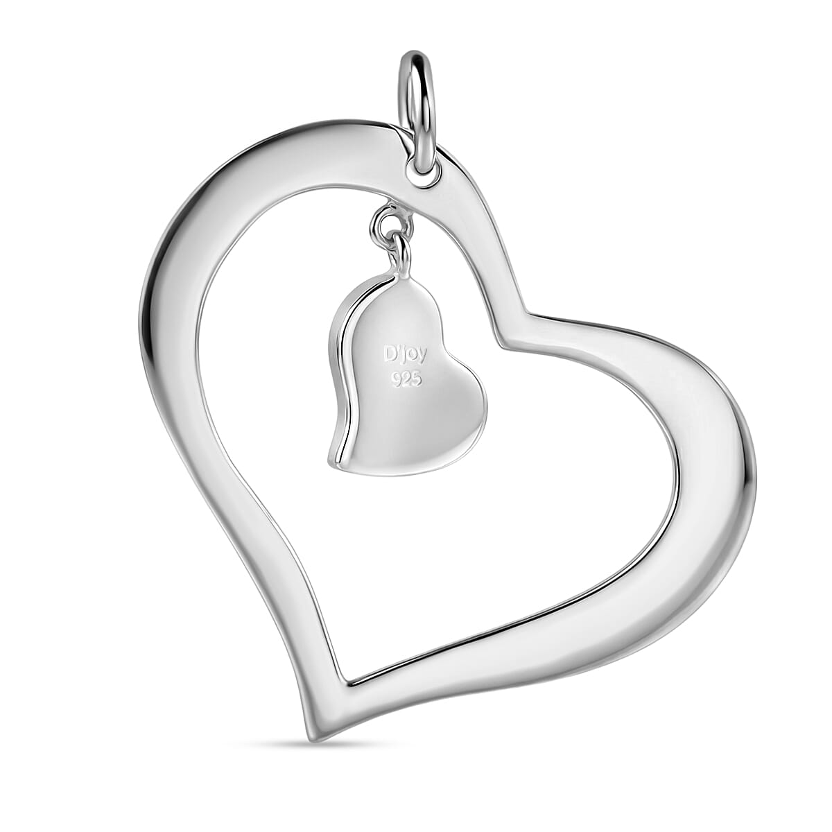 Bali Legacy Mother Of Pearl Heart Pendant without Chain in Sterling Silver image number 3