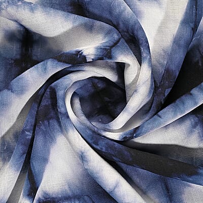 La Marey Purple Marble Print Set of 3 Tie Dye Ombre Scarves - One Size Fits Most