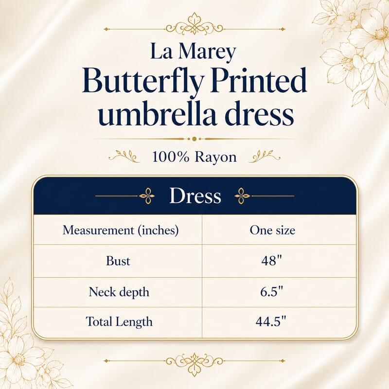 La Marey Orange and Pink Butterfly Umbrella Dress - One Size Fits Most