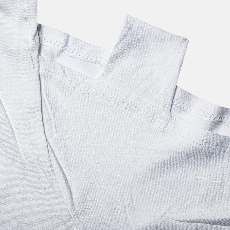 Absolute Angel White Open Strap Sleeve Tee- 2X