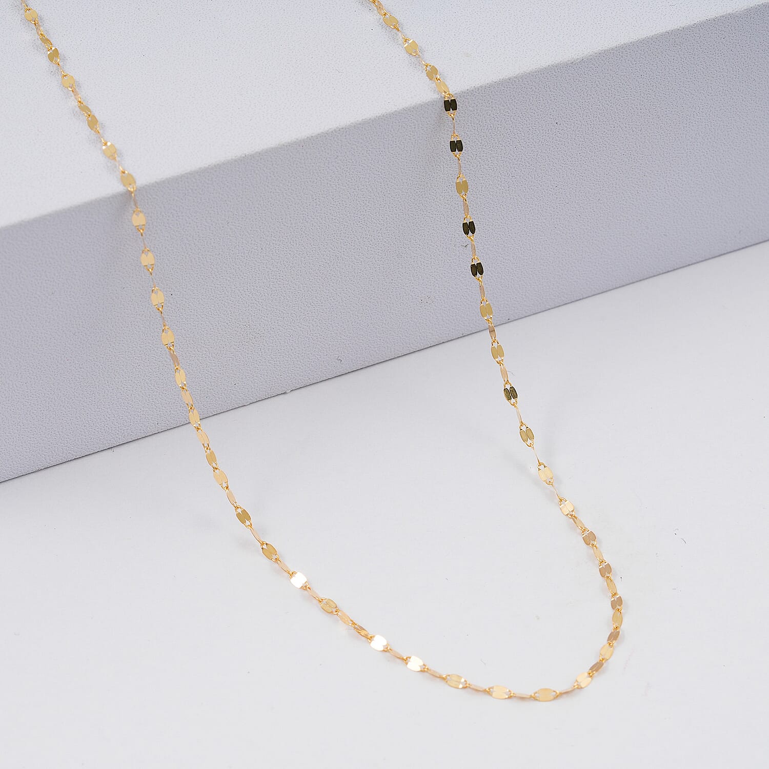 Italian 10K Yellow Gold 1.6mm Petali Necklace (16 Inches) (0.9 g)