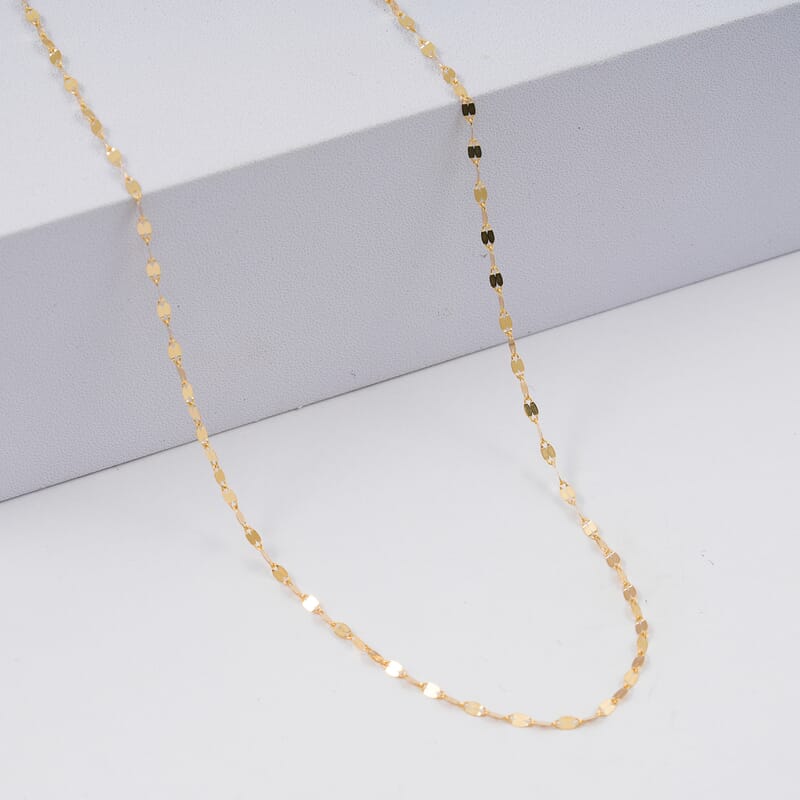 Italian 10K Yellow Gold 1.6mm Petali Necklace (16 Inches) (0.9 g)