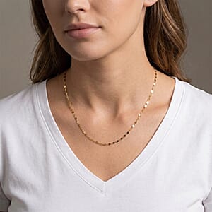 Italian 10K Yellow Gold 1.6mm Petali Necklace (16 Inches) (0.9 g)