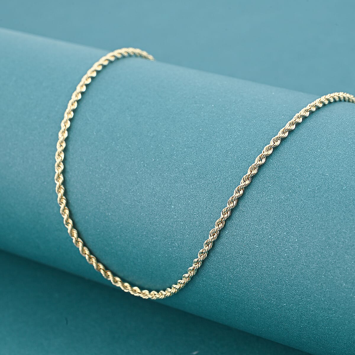 1.6mm Silk Rope Chain Necklace in 14K Yellow Gold (16 Inches) 1.22 Grams image number 1