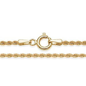 1.6mm Silk Rope Chain Necklace in 14K Yellow Gold (20 Inches) 1.48 Grams