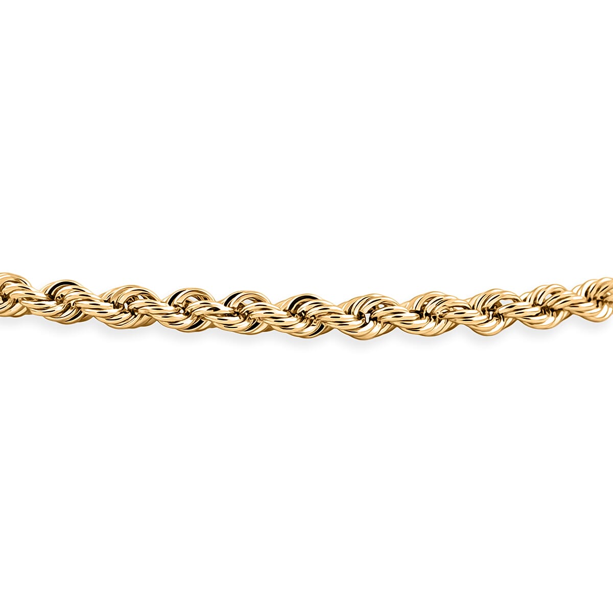 1.6mm Silk Rope Chain Bracelet in 14K Yellow Gold (7.00 In) 0.60 Grams image number 3