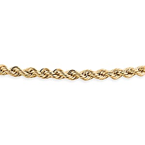 1.6mm Silk Rope Chain Bracelet in 14K Yellow Gold (7.00 In) 0.60 Grams