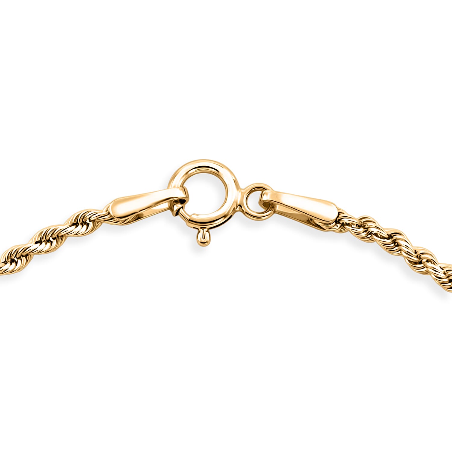 1.6mm Silk Rope Chain Bracelet in 14K Yellow Gold (7.00 In) 0.60 Grams