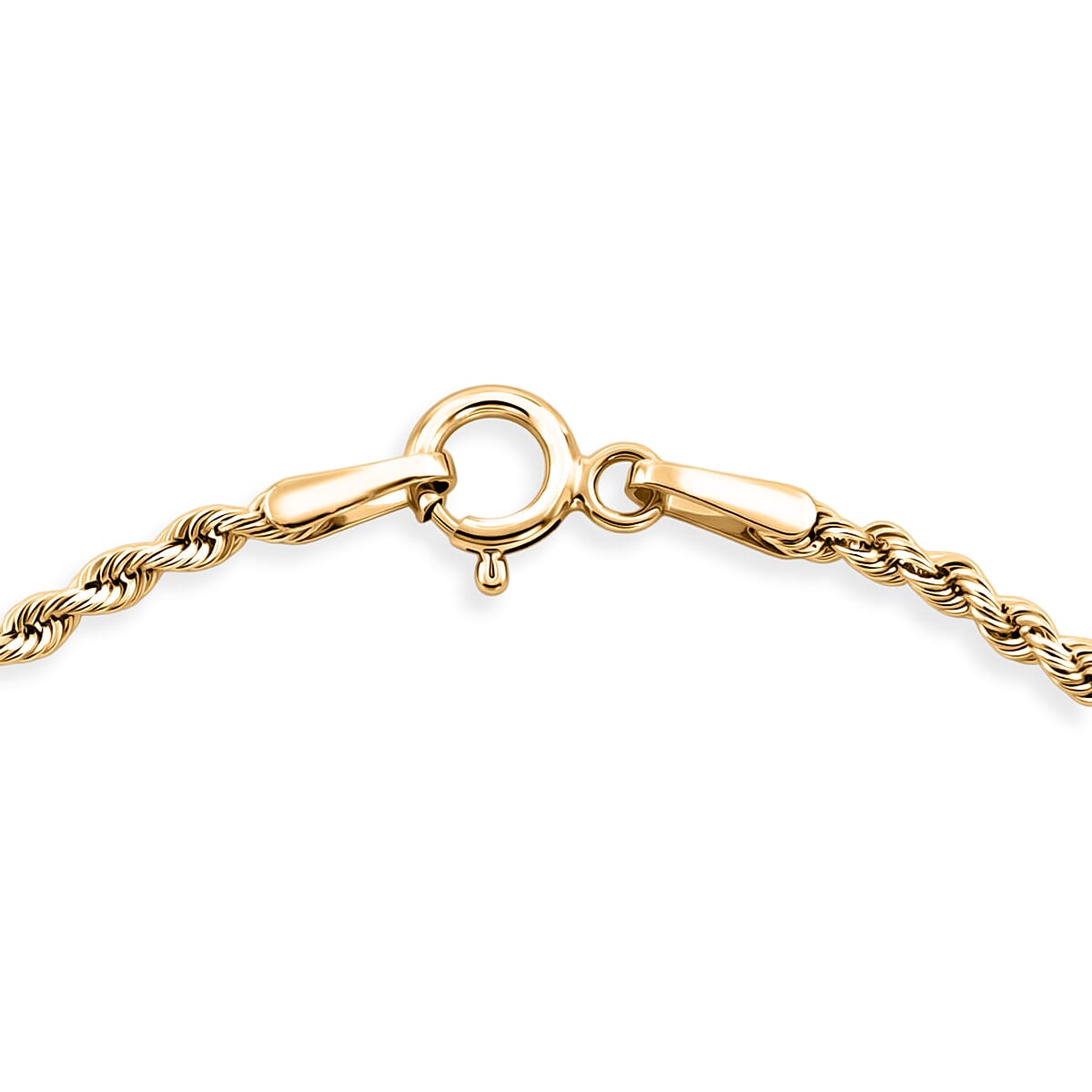 1.6mm Silk Rope Chain Bracelet in 14K Yellow Gold (7.00 In) 0.60 Grams image number 4