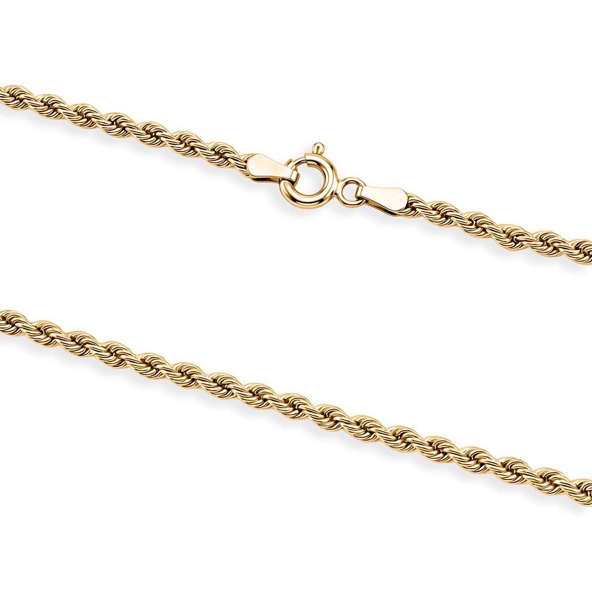 2.7mm Silk Rope Chain Necklace in 14K Yellow Gold (18 Inches) 3.25 Grams image number 3