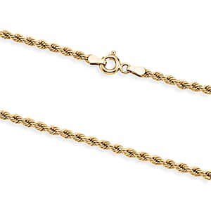 2.7mm Silk Rope Chain Necklace in 14K Yellow Gold (18 Inches) 3.25 Grams