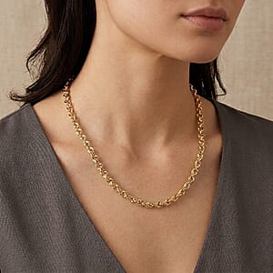 3.8mm Spirali Oro Chain Necklace in 14K Yellow Gold (18 Inches) 4.94 Grams