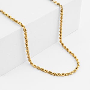 2.7mm Silk Rope Chain Necklace in 14K Yellow Gold (20 Inches) 3.75 Grams